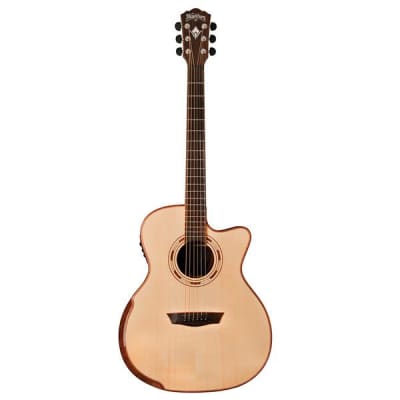 Washburn Comfort Series WCG25SCE Acoustic Electric Guitar, Natural for sale