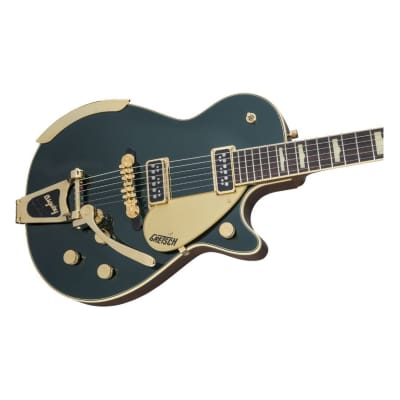 Gretsch G6128T-57 Vintage Select '57 Duo Jet 6-String Right-Handed Electric Guitar with Bigsby, Rosewood Fingerboard, Dual TV Jones and T-Armond Pickups (Cadillac Green) image 4