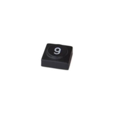 Oberheim - Xpander , Matrix 12 - Black panel switch cap with numeral '9'