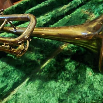 York Grand Rapids Trumpet, USA, Lacquered Brass with case/MP.  Old classic style. image 8