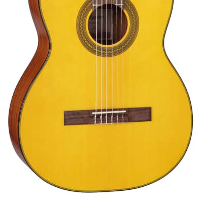 Takamine GC1LH NAT Classical Acoustic Guitar, Left Handed, Natural Case Bundle image 2