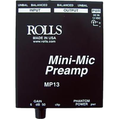 Rolls MP13 Mini Single CH Mic Preamp image 2