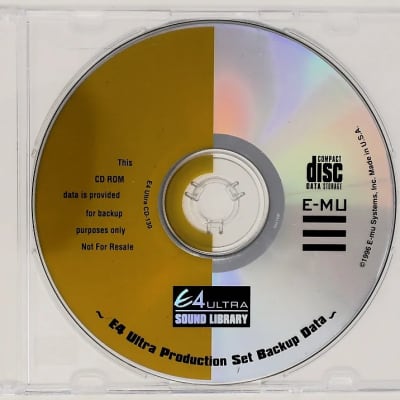 E-MU Systems E-MU Systems E4 Ultra Production Set Backup Data CD-ROM for Ultra Series Samplers