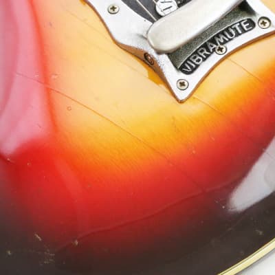 1963 Mosrite The Ventures Model MK I Vintage Electric Solidbody Guitar – RARE 100% Original Early ’63 Side Jack Set Neck Type 1 Vibramute w/ Binding & Orig. Hard Case (0148) image 19