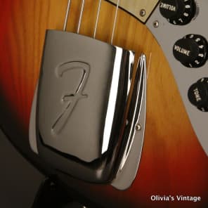 original 1977 Fender JAZZ BASS Sunburst w/GOLD pickguard image 13