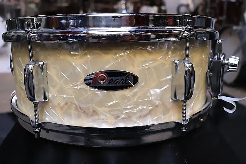 Pearl 5.5x14 Snare Drum White Pearl Vintage 1960's