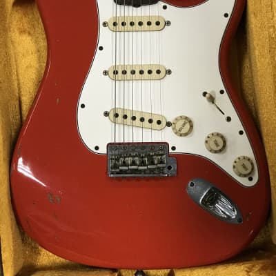 Fender  Stratocaster relic messe Yuriy Shishkov Masterbuilt 1960 Red image 8