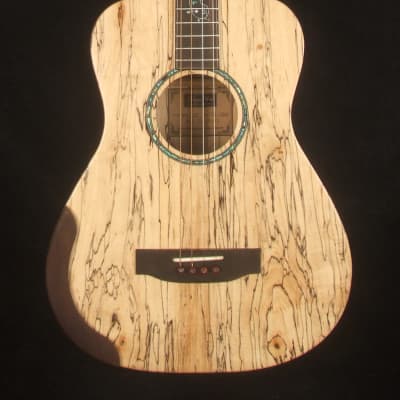 Bruce Wei Solid Spalted Maple  4 String Tenor Guitar, Vine Inlay TG-2043 for sale