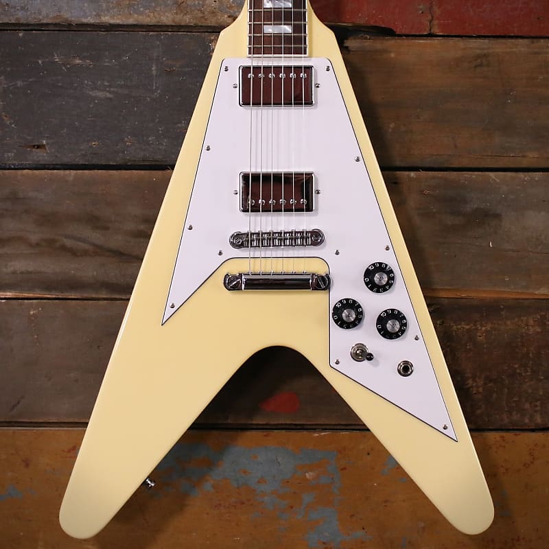 2010 ESP Custom Shop Flying V (Made in Japan) Vintage White