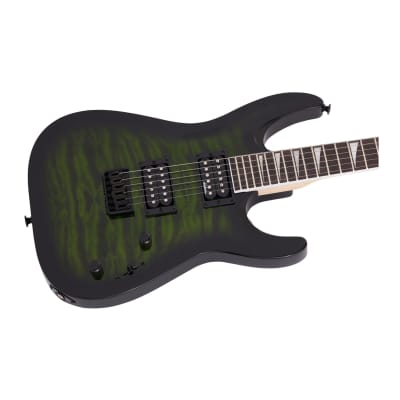 Jackson JS Series Dinky Arch Top JS32Q DKA HT Guitar (Transparent Green Burst) image 7