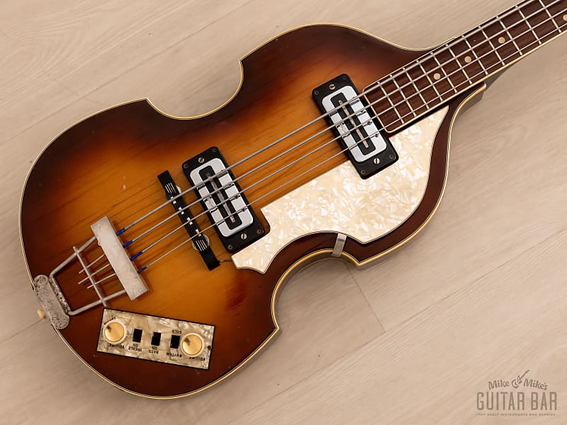 1974 Hofner 500/1 Beatle Bass Vintage Violin Bass 100% Original w/ Blade Pickups, Case image 1