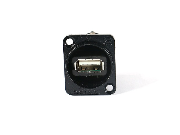 Seetronic SAUSB-W-B USB A-B Pass Through Panel Mount D-Series Jack image 1