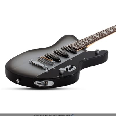 Schecter 363 Robert Smith UltraCure VI Guitar, Rosewood Fretboard, Silver Burst Pearl image 3