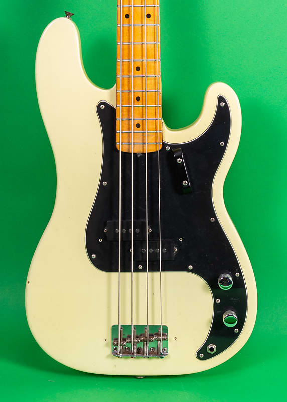 Fender Precision Bass Rare Slab Body John Entwistle 1966 White image 1