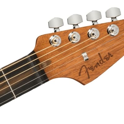Fender American Acoustasonic Jazzmaster Acoustic Electric Guitar. Tungsten, Ebony Fingerboard image 6