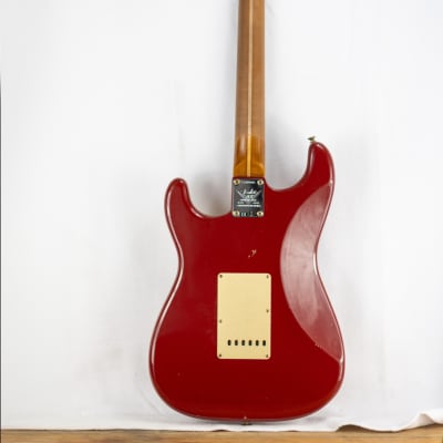 Fender Custom Shop Limited Edition 1954 Roasted Stratocaster Journeyman Relic Roasted Maple Fretboard Cimarron Red image 2