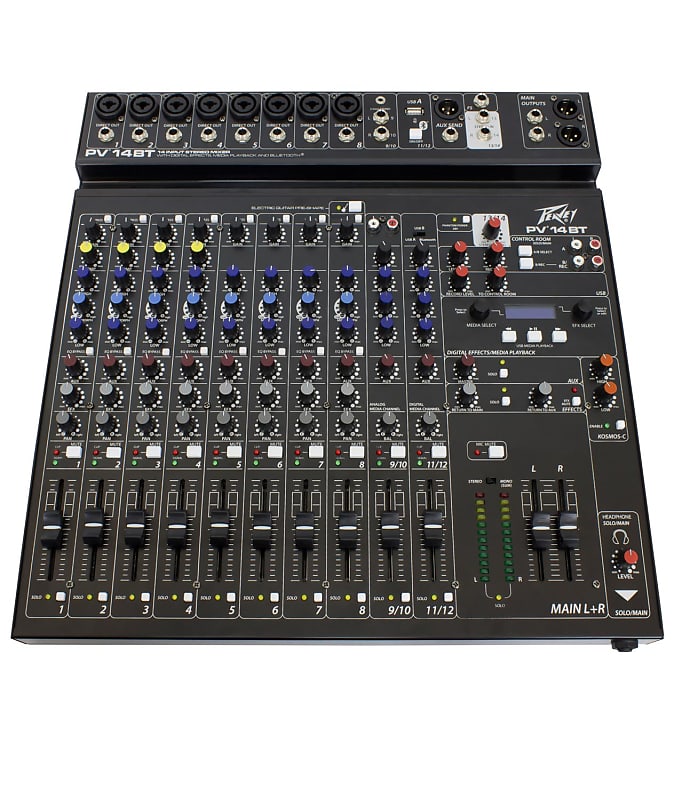 Peavey PV 14BT Compact 14 Channel Mixer with Bluetooth and USB image 1