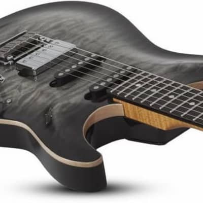 Schecter California Classic Series Electric Guitar w/ Case - Charcoal Burst image 4