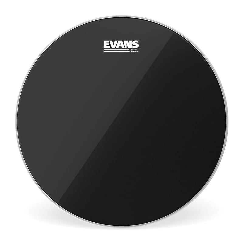 Evans 12 Black Chrome Drum Head image 1
