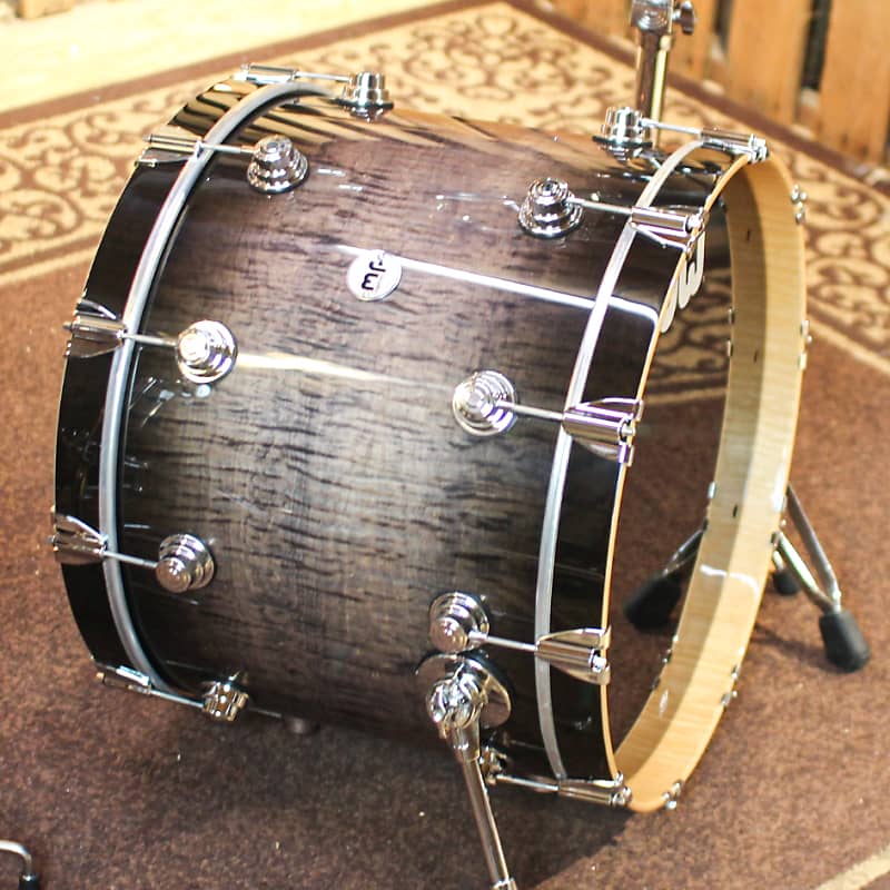 DW Collector's 333 Candy Black Burst Knockdown over Curly Maple 