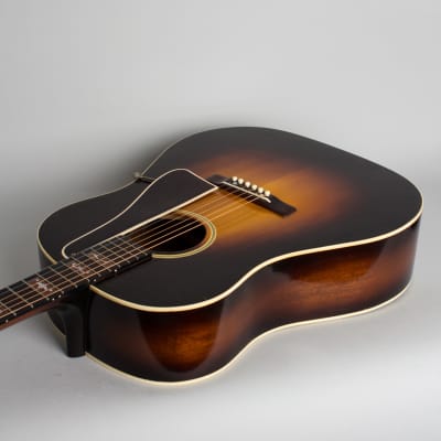 Gibson  Jumbo Custom Flat Top Acoustic Guitar (1935), ser. #201A, original black hard shell case. image 7