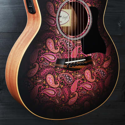 Taylor GS Mini-E Special Edition Cosmic Blush Paisley Acoustic-Electric Guitar (demo) image 13