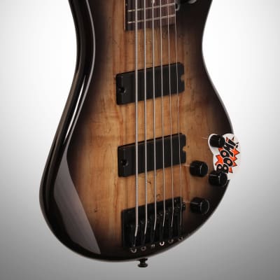 Ibanez GSR206SM Electric Bass, 6-String - Natural Gray Flat image 4