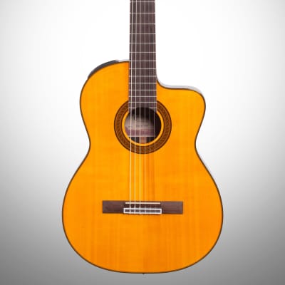 Takamine GC5CE Classical Acoustic-Electric Guitar, Natural image 2