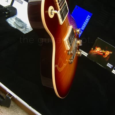 ♚ SUPERB ♚ 2015 GIBSON LES PAUL TRADITIONAL 100th Anniversary ♚ HONEYBURST AAA Flame ♚MOP♚ Standard image 13