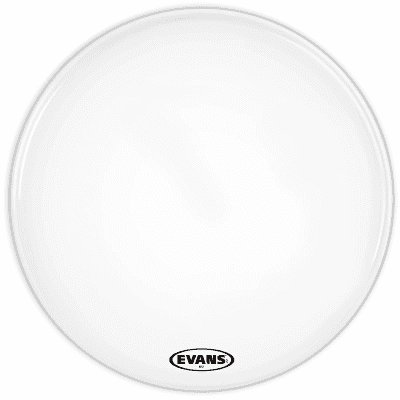 Evans BD24MS1W MS1 White Marching Bass Drum Head - 24"