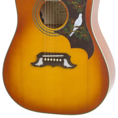 Epiphone EDVVBNH1 Dove Studio Solid Top Acoustic-Electric Guitar - Violinburst for sale