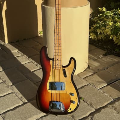 Fender Precision Bass 1958 - a beautiful all original 3-tone Sunburst example w/a Gold'gard ! image 2