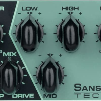 Tech 21 YYZ-SH Geddy Lee Shape-Shifter Signature SansAmp Pedal with 12dB Boost Stomp Switch, Mix Control, and 3-Band Active EQ image 5