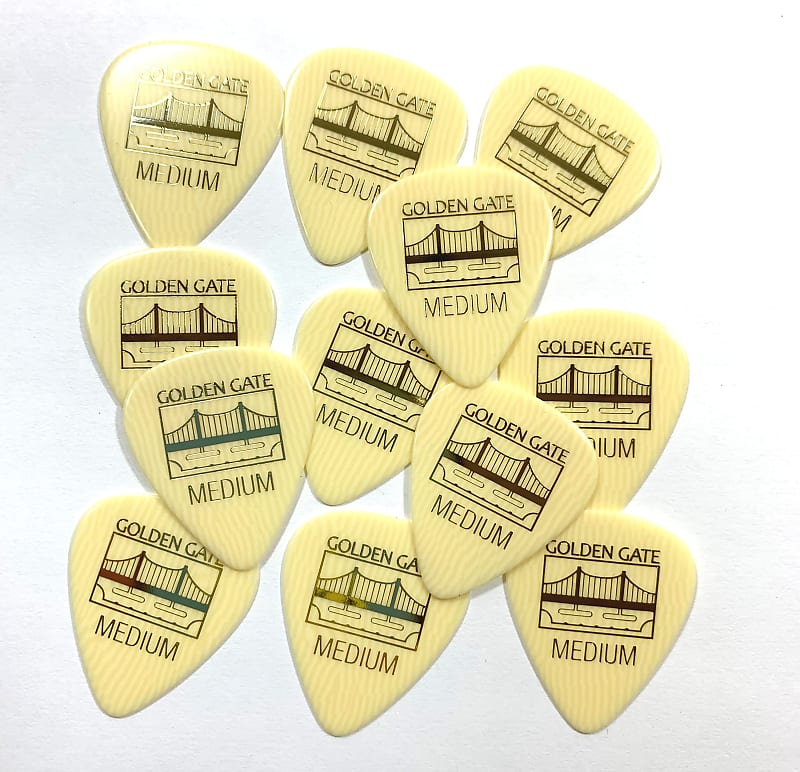 Golden Gate Guitar Picks Ivoroid .75mm Heavy 12 pack Reverb