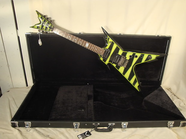 Dean Dimebag Razorback Slime Bumblebee Yellow/Black | Reverb