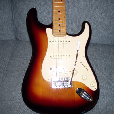Harmony Stratocaster Style 80T  1985 Sunburst Electric Guitar image 1