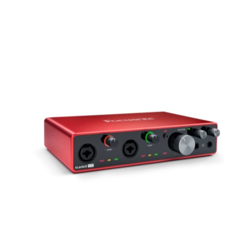 Focusrite Scarlett 2i2 4th Gen USB Audio Interface and Rode NT1 Microphone  Bundle - Black