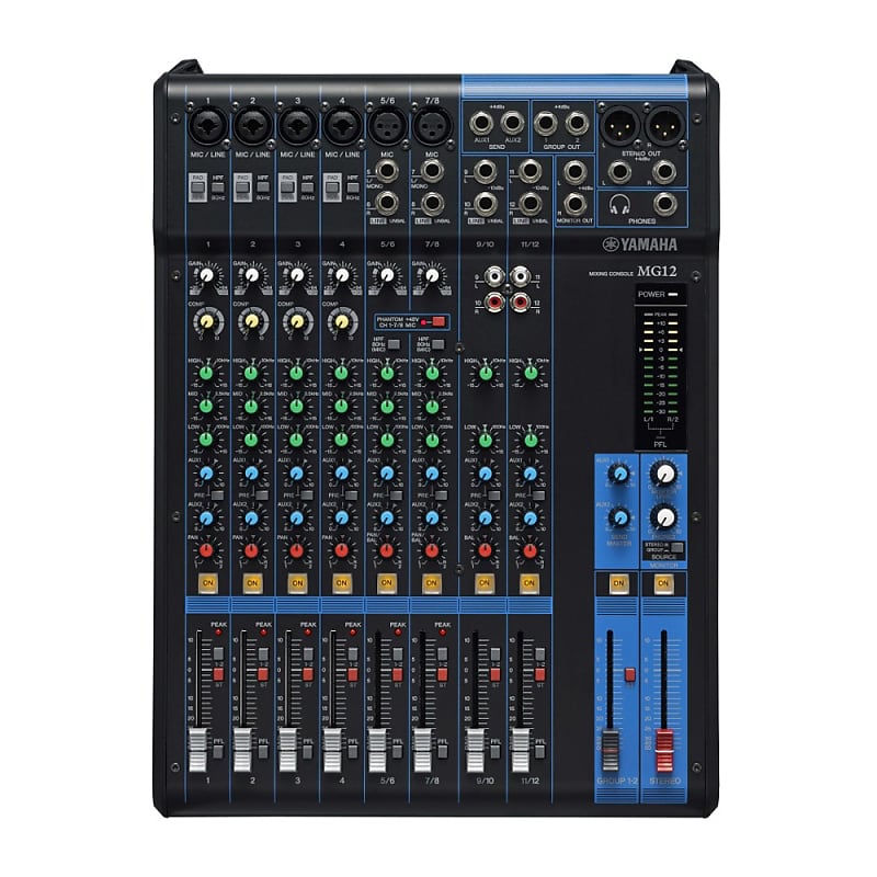 Yamaha MG12 12-Channel Live Sound Audio Mixing Console image 1