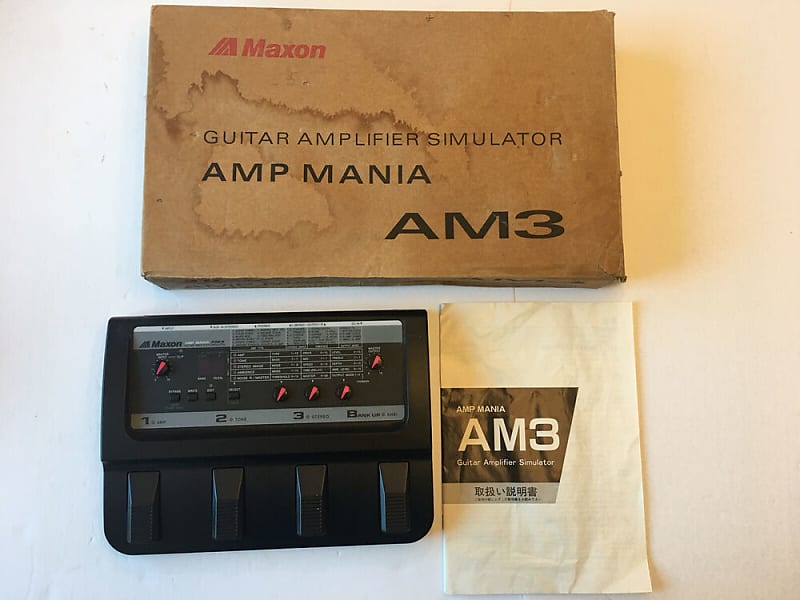 Maxon AM3 Amp Mania Simulator Multi Effects Processor Rare Vintage Guitar  Pedal