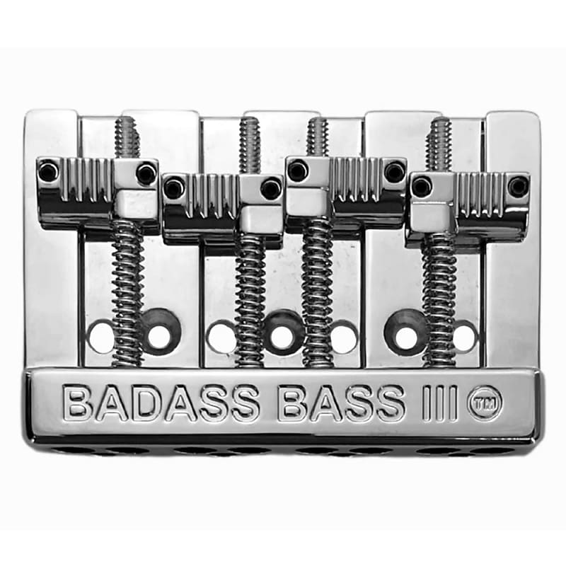 Leo Quan Badass III 4-String Bass Bridge Grooved Saddles Nickel BB-3343-001 image 1