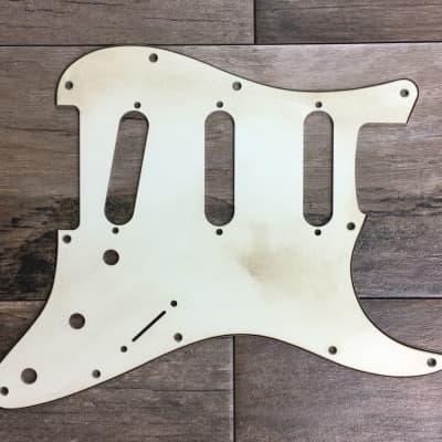 Made to Order - FRANCHIN Mercury pickguard Relic Aged, Vintage White/ Black/ Mint Green/ Tortoise Red, SSS/HSS, guitar scratchplate S-type Made in Italy imagen 4