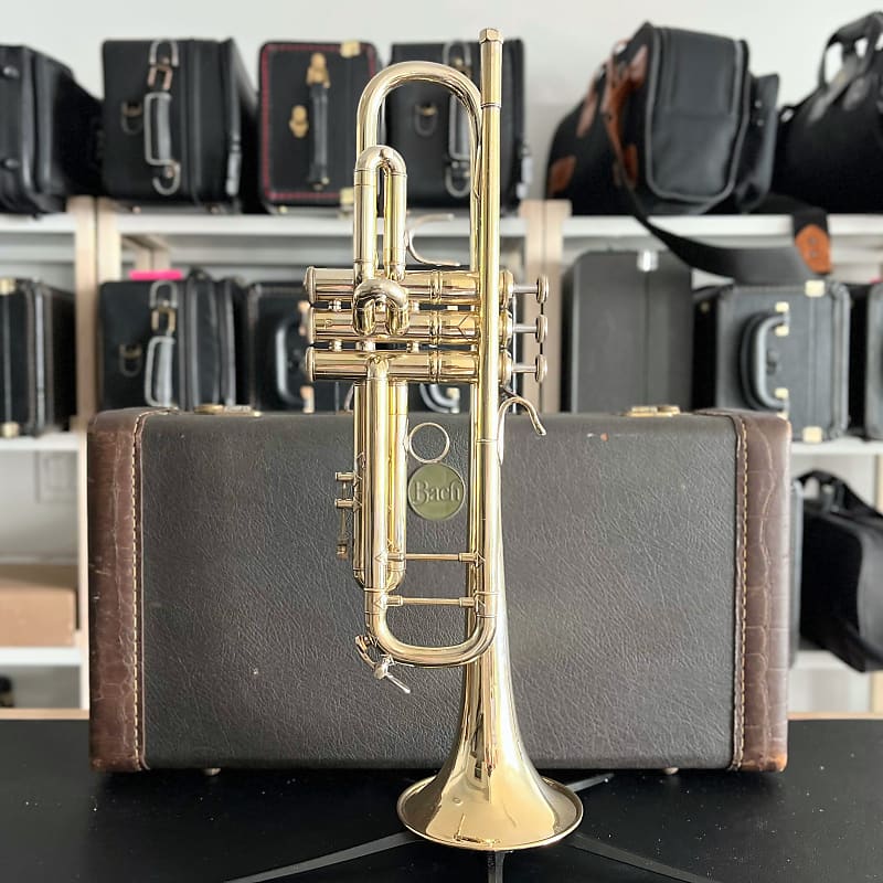 Bach 180S37 Stradivarius Bb Trumpet In Gold Plate (1996, SN | Reverb