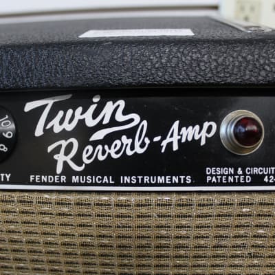 Fender 1967 Vintage Twin Reverb Amp w/Cover image 5