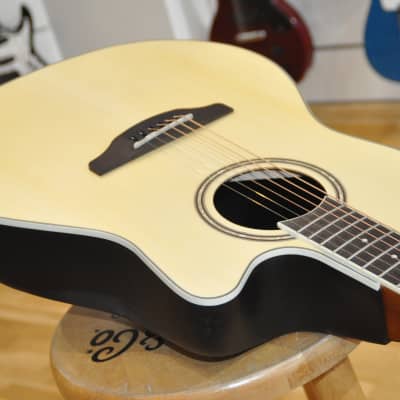 OVATION APPLAUSE Balladeer AB24 4S Natural Satin / Mid Depth Acoustic/Electric Folk Guitar / AB24-4S image 5