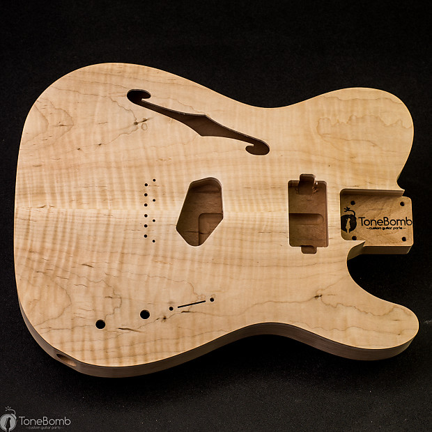 Unfinished tele thinline body top