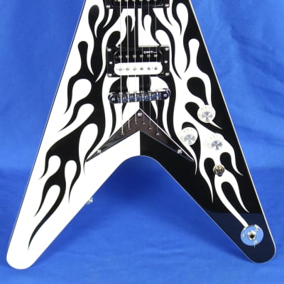 Dean Michael Schenker MS Custom Flames Flying V Guitar w/ OHSC | Reverb