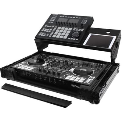 Odyssey  Innovative Designs Black Label Producer Glide Style Case for Roland DJ-808 & Denon MC7000