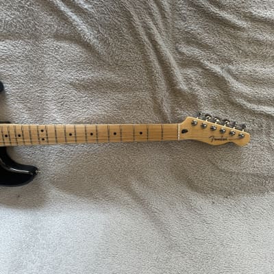 Left Handed Baritone Fender Stratocaster Parts Build Subsonic Neck Charcoal Metallic image 4