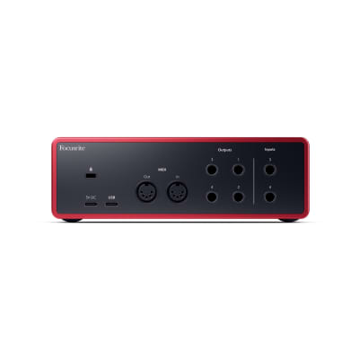 Focusrite Scarlett 4i4 4th Gen USB Audio Interface, Super-High-Quality Line Inputs, Air Mode, Pro Tools Artist, Dynamic Gain Halos, Auto-Gain and Ableton Live Lite Software image 3