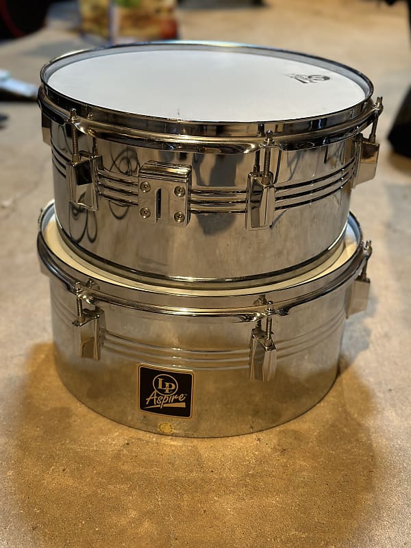 LP Aspire Timbales (older model, slot styled mount) Chrome Reverb